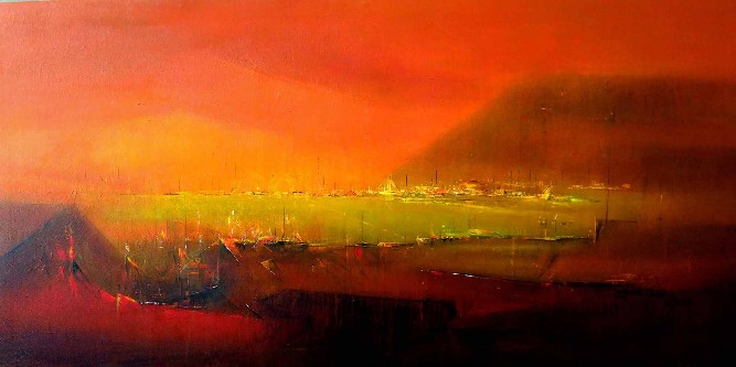 Original-Landscape-Painting-on-canvas-dnyaneshwar-Dhavale-IG680-IndiGalleria