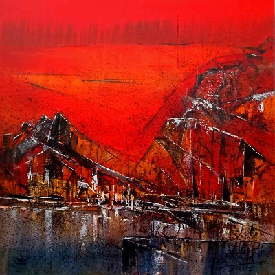 Landscape-Painting-on-canvas-dnyaneshwar-Dhavale-IG683-IndiGalleria