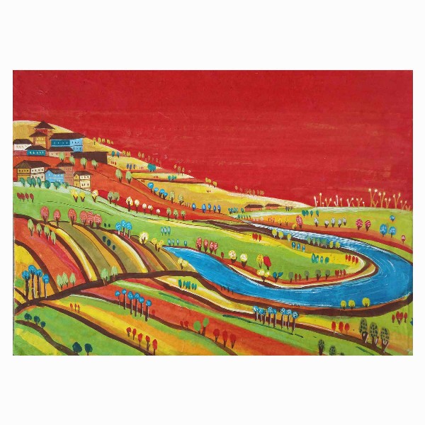 Landscape-Tempera-on-Paper-Goutam-Pramanik-IG1362-IndiGalleria