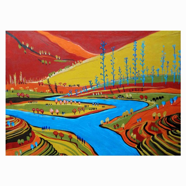 Landscape-Tempera-on-Paper-Goutam-Pramanik-IG1359-IndiGalleria