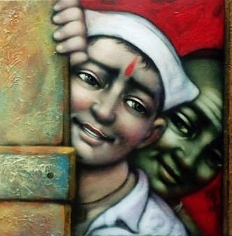 Boys-Acrylic-Painting-on-Canvas-Pramod-Apet-IG1680