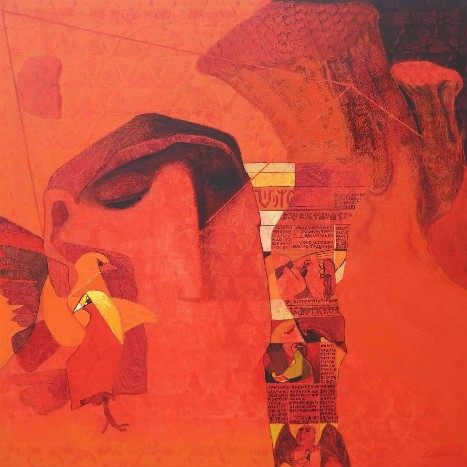 Swayvedan-Acrylic-on-canvas-Laxman-Chavan-IG543-IndiGalleria