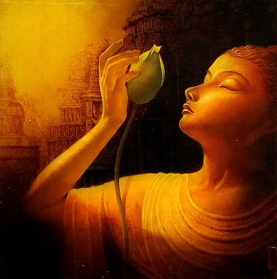 Buddha-4-Painting-Swapan-Roy-IndiGalleria-IG1942