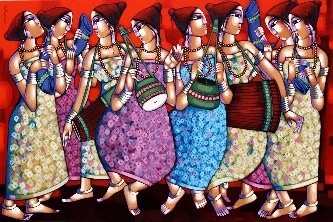 Symphony-2022-Painting-Sekhar-Roy-IndiGalleria-IG1063