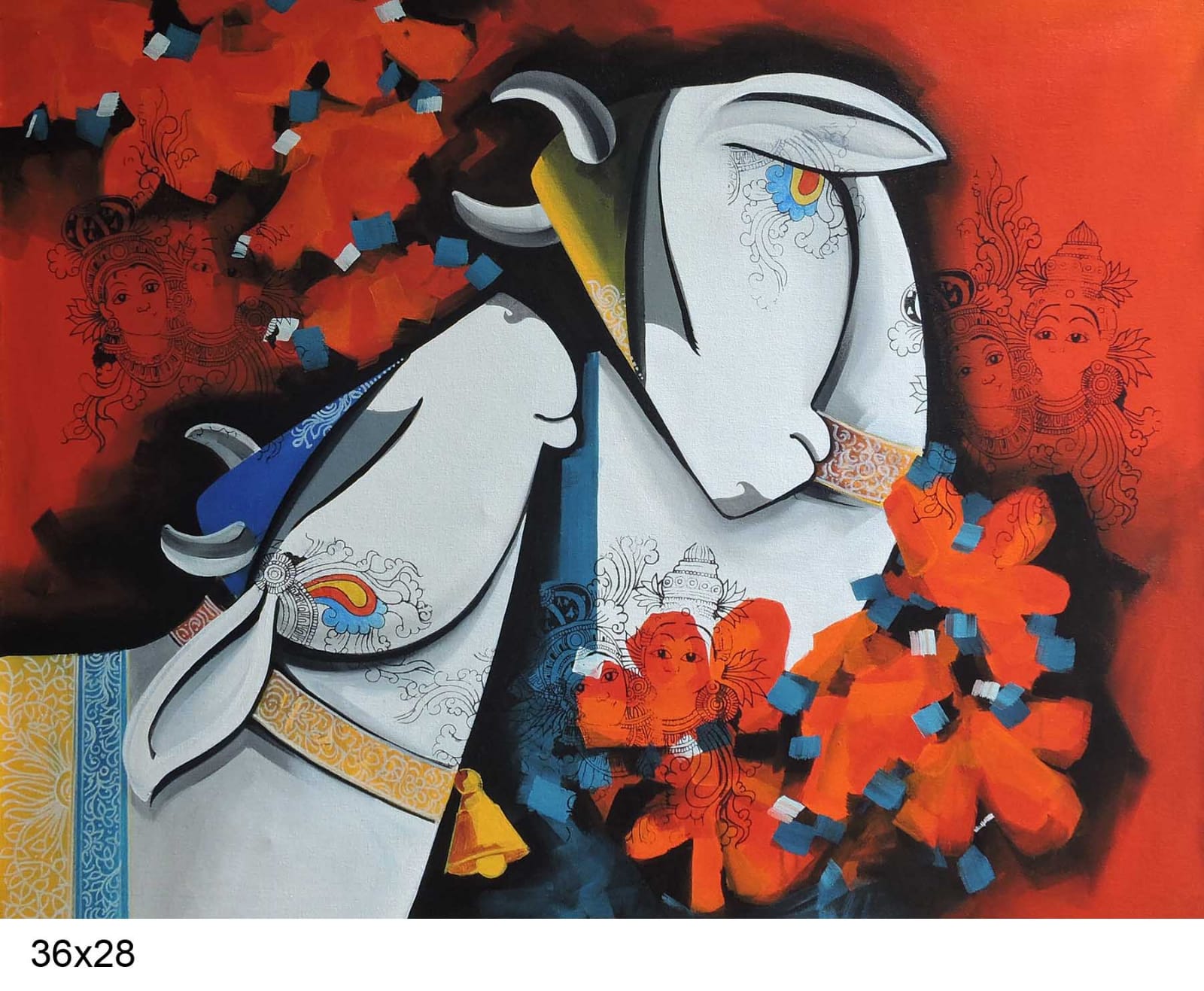 Figurative Painting with Acrylic on Canvas "Untitled-2" art by Pradeesh K Raman 