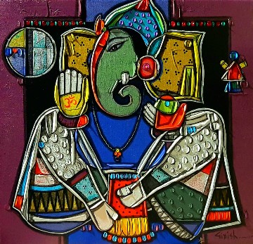 Ganesha-Painting-Girish-Adannavar-IndiGalleria-IG47