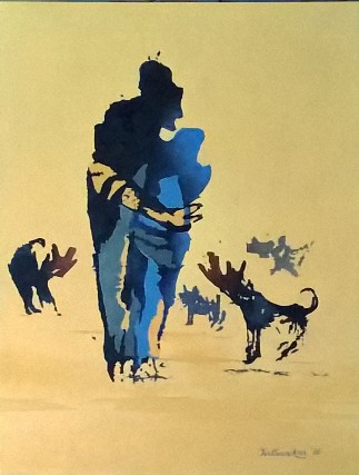 Intruders-Oil-Painting-Tirthankar-Biswas-IndiGalleria-IG2077