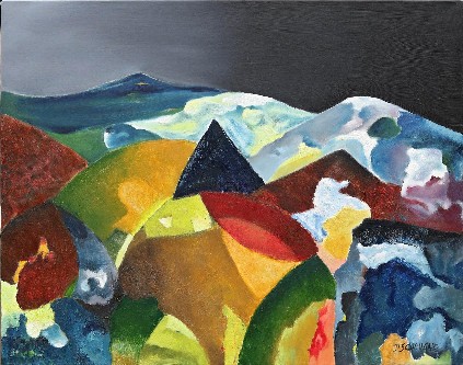 Mountains-Oil-Painting-D-S-Chougale-IndiGalleria-IG1300